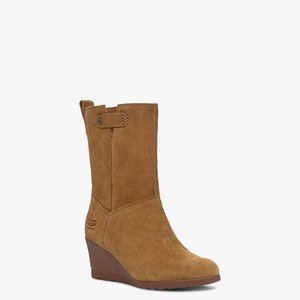 Ugg Potrero Suede Women All-Weather Boots Brown (0135NGYTX)